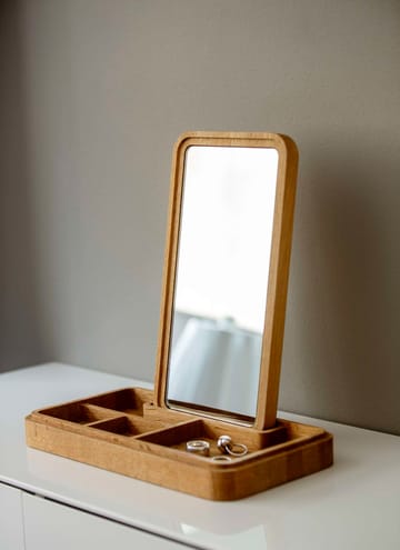 Mirror with jewellery box 32 cm - Oak - Spring Copenhagen