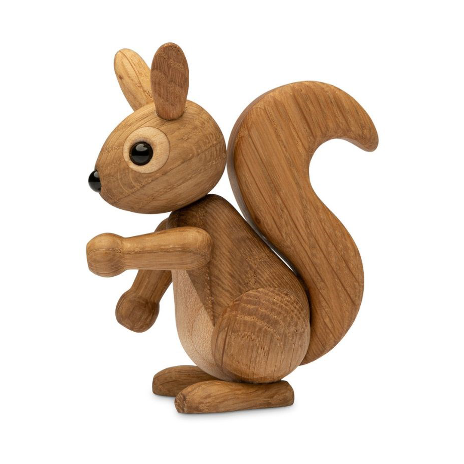 Spring Copenhagen Peanut Squirrel decoration 8.5 cm Oak