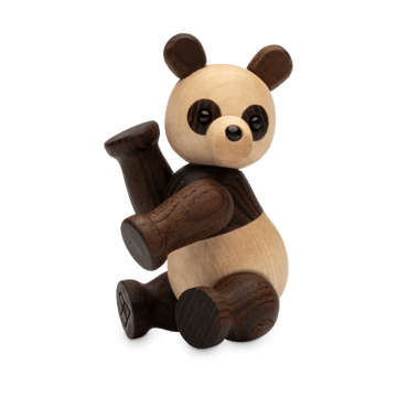 Pixi Panda decoration maple 9 cm - Brown - Spring Copenhagen