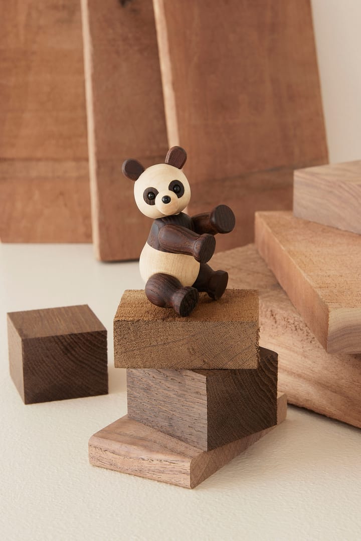 Pixi Panda decoration maple 9 cm - Brown - Spring Copenhagen