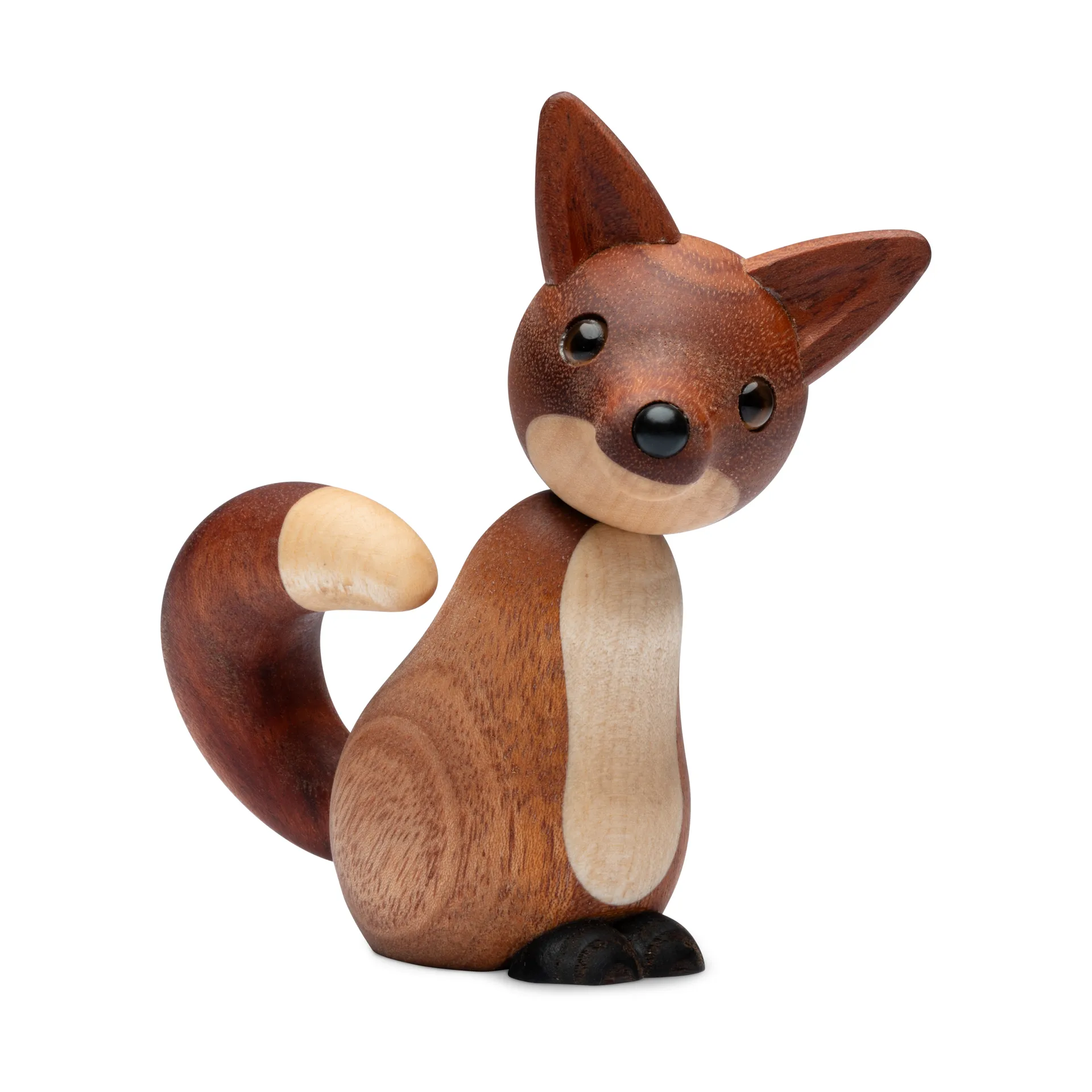 Roxy fox decoration 10 cm, Mahogany Spring Copenhagen