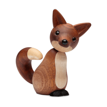 Roxy fox decoration 10 cm - Mahogany - Spring Copenhagen