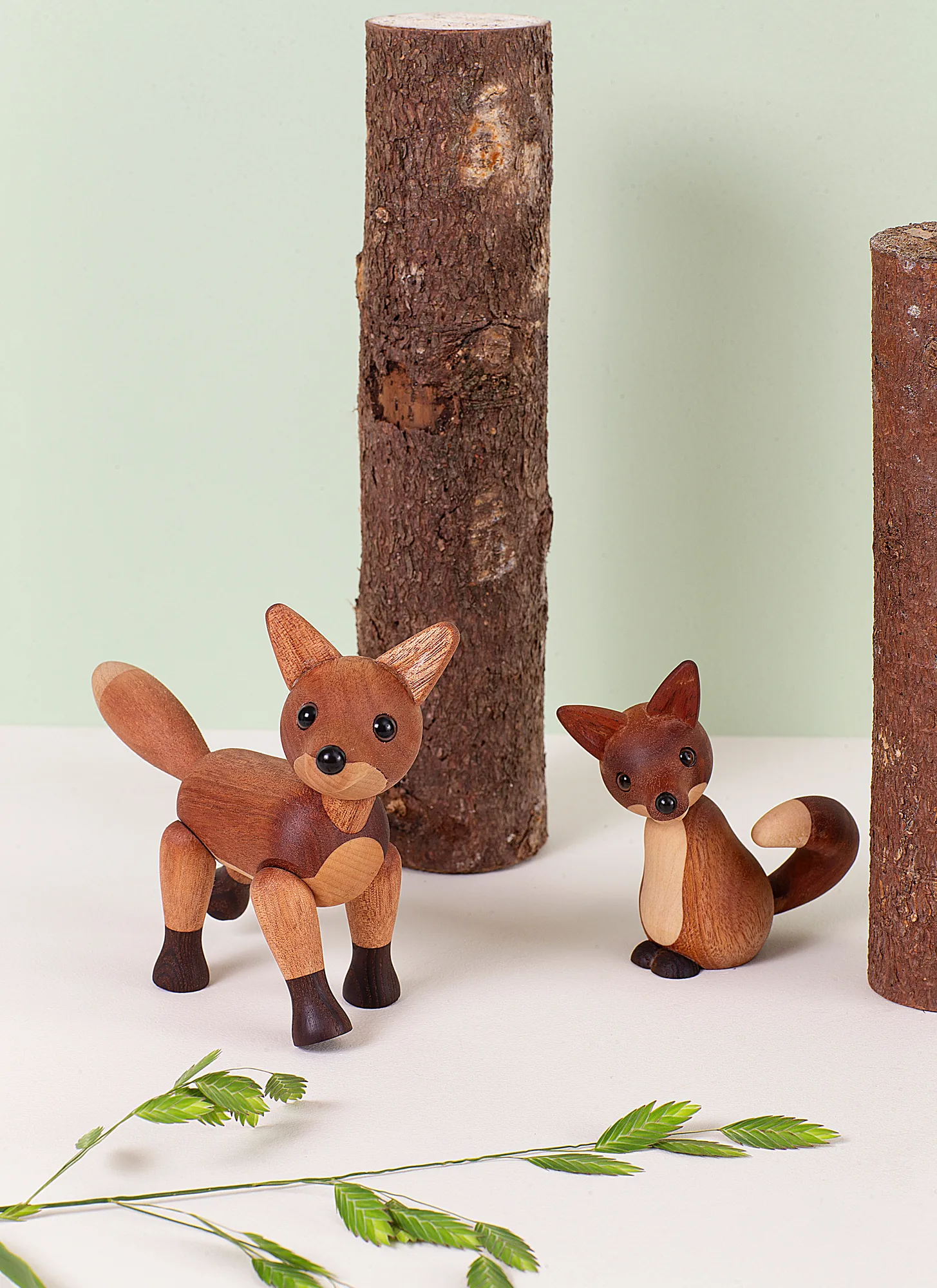 Roxy fox decoration 10 cm, Mahogany Spring Copenhagen