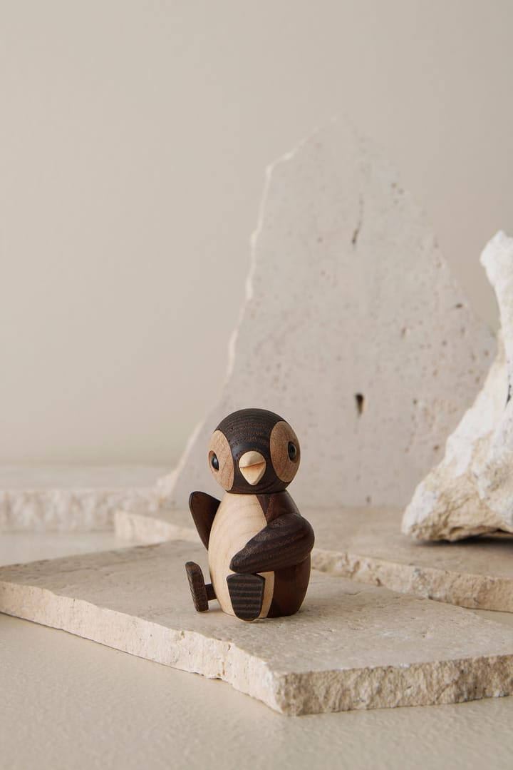 Snow Penguin chick decoration 7 cm - Brown - Spring Copenhagen