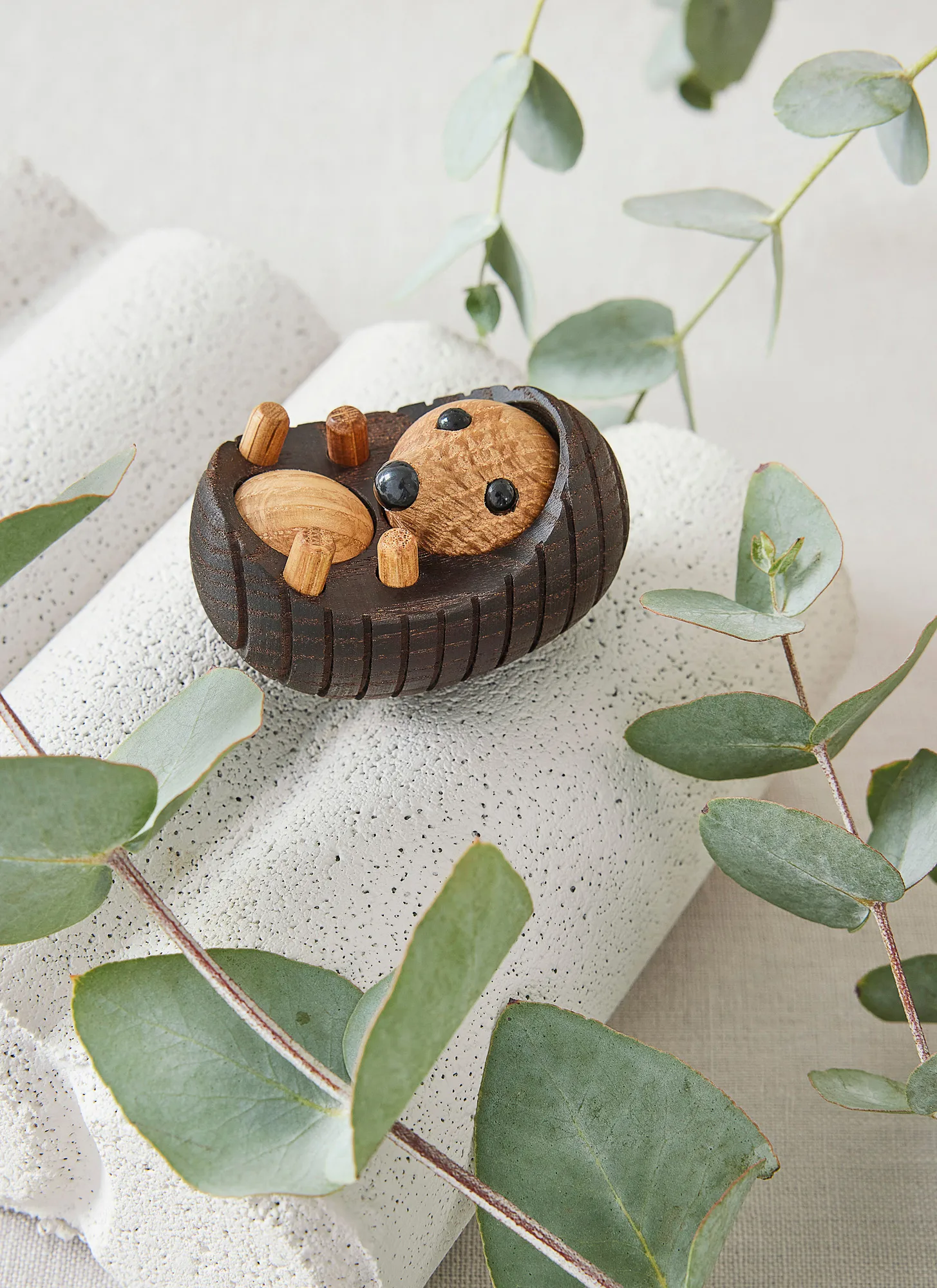 Spike hedgehog decoration 4 cm, Thermo ash Spring Copenhagen