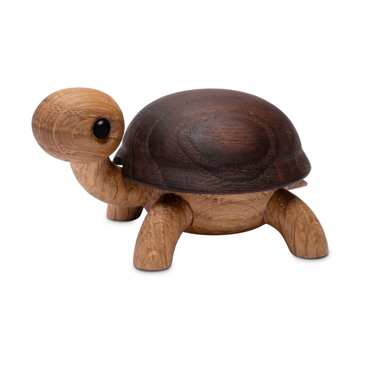 Spring Copenhagen Sporty turtle baby 3.5 cm Oak | Scandinavian Design | Wooden figures | Brown