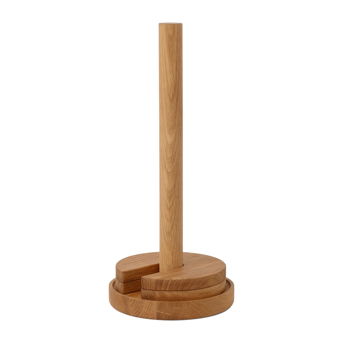 Spring Copenhagen Stack kitchen paper holder Oak | Scandinavian Design | Kitchen towel holders | Brown