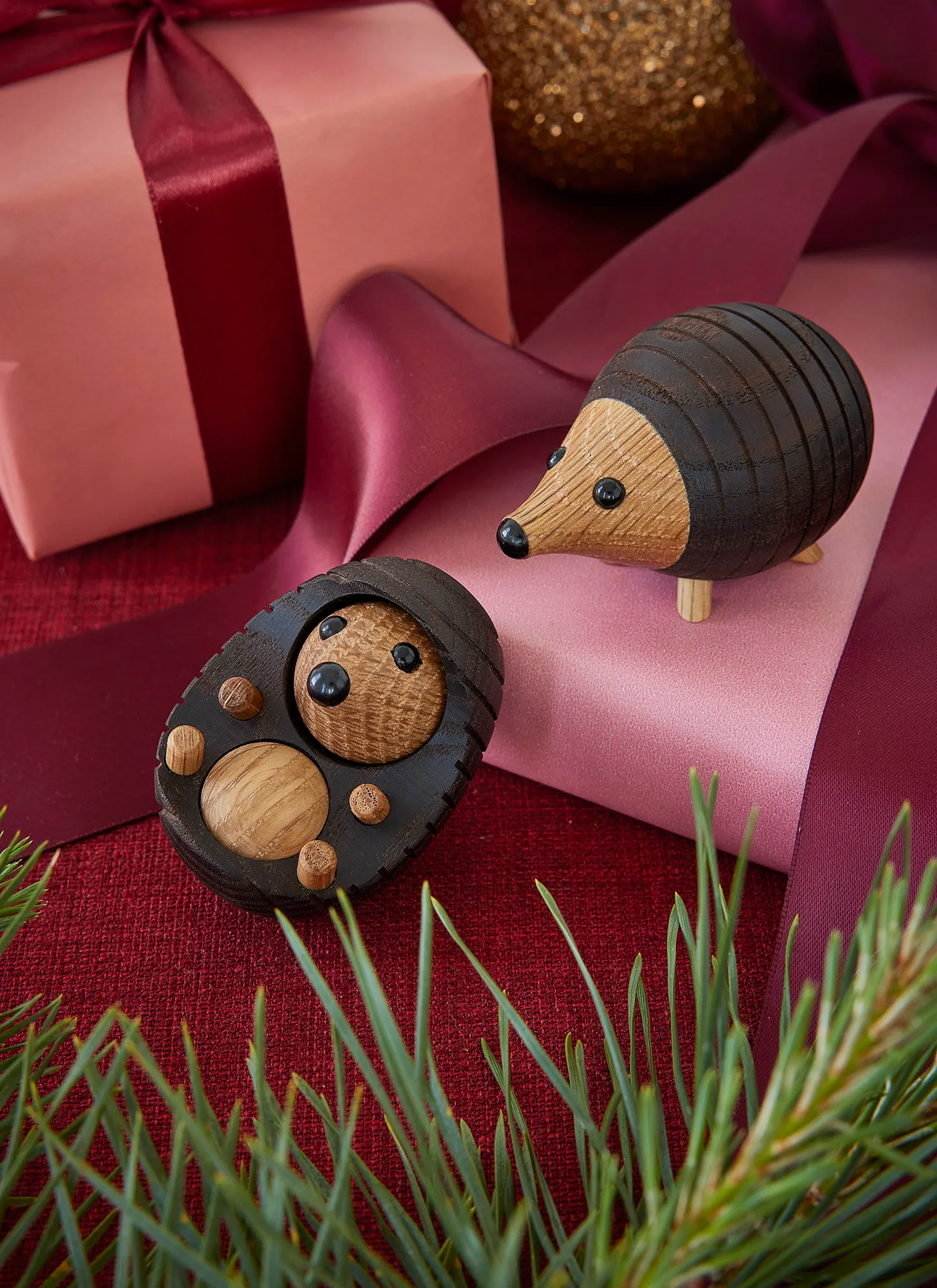 Stick hedgehog decoration 4.5 cm, Thermo ash Spring Copenhagen