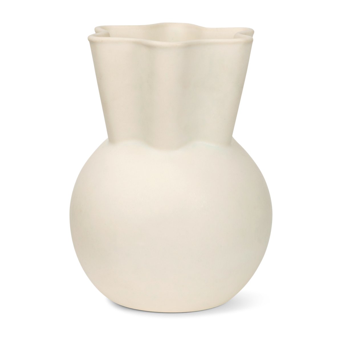 Spring Copenhagen Sweeping top vase 20 cm | Scandinavian Design | Vases | White