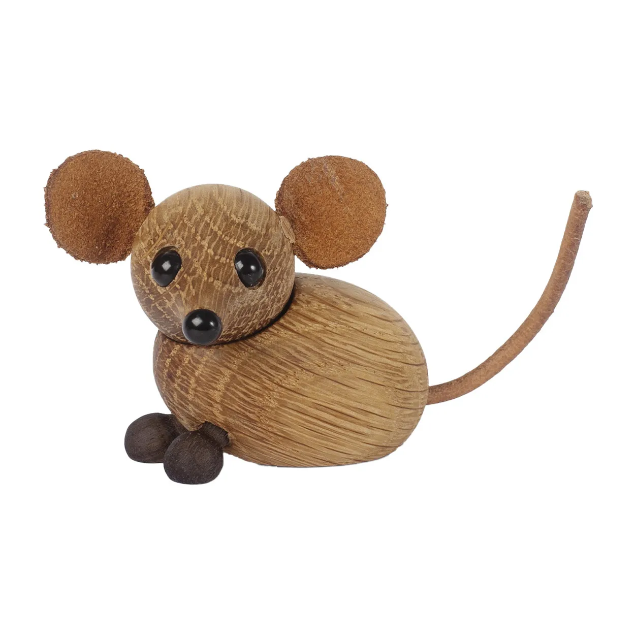 Spring Copenhagen The country mouse decoration Oak | Scandinavian Design | Wooden figures | Brown