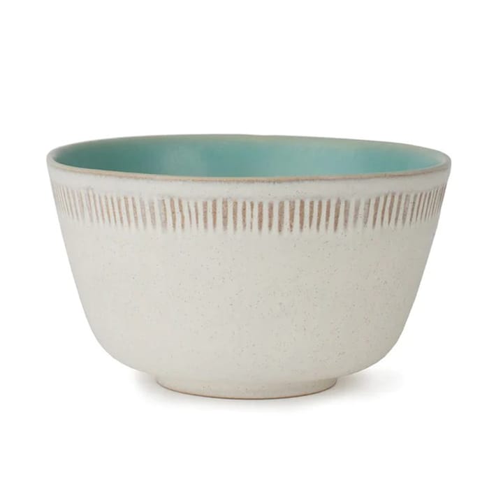 The Food bowl 40 cl - White-turquoise - Spring Copenhagen