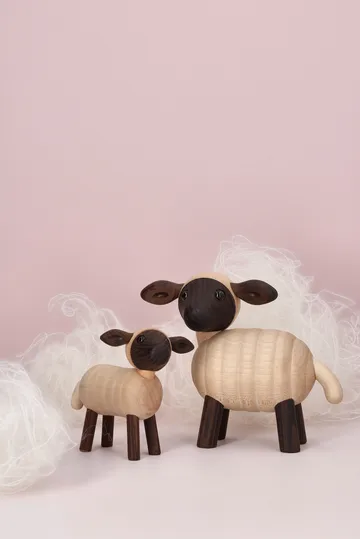 Will lamb figurine - Beige, 6.6x9xH8.5 cm - Spring Copenhagen