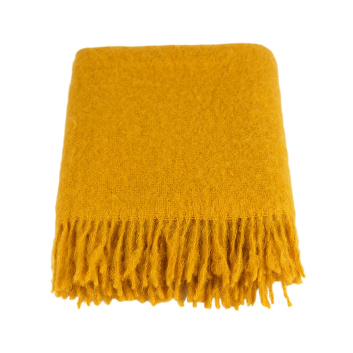 Mohair blanket - Mustard - Stackelbergs