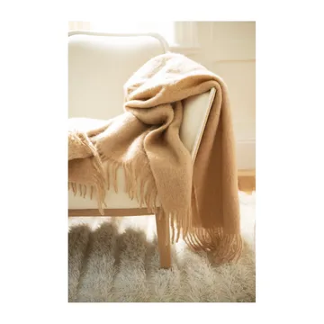 Mohair throw - camel - Stackelbergs