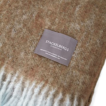 Mohair throw - Dusky blue & dark brown melange - Stackelbergs