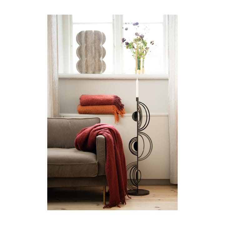 Mohair throw, fired earth Stackelbergs