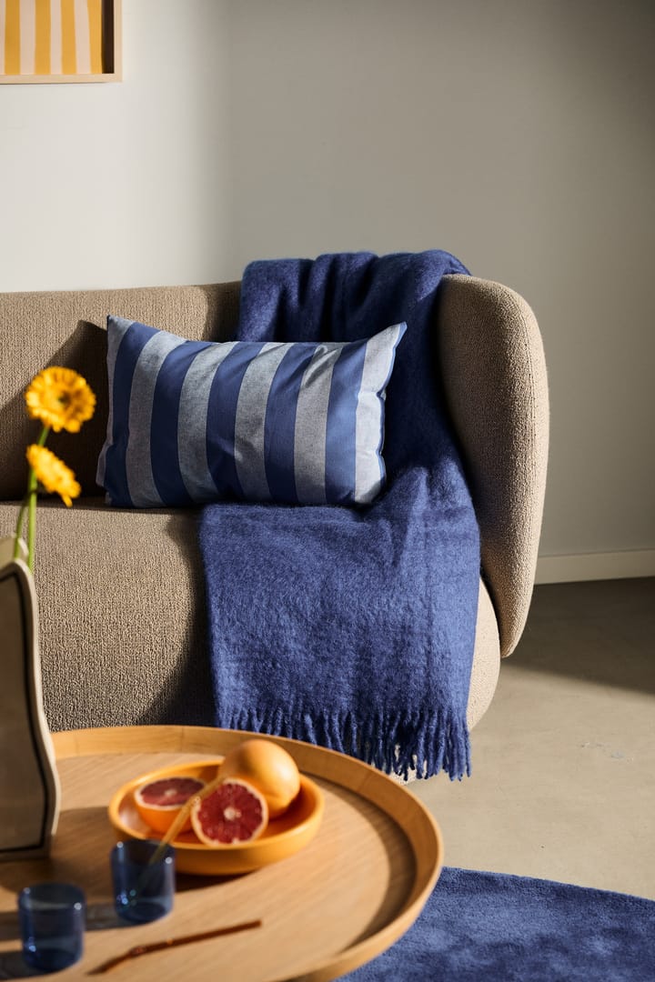Mohair throw, Indigo Stackelbergs