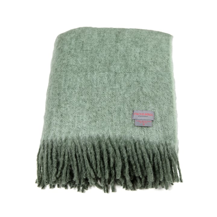 Mohair throw, Moss & green melange Stackelbergs