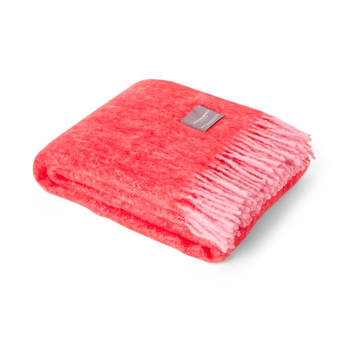 Mohair throw - Pelagon & red melange - Stackelbergs