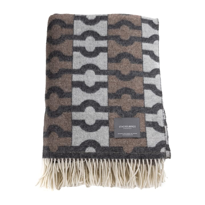 Wallpaper throw - Dark grey-brown-light grey - Stackelbergs