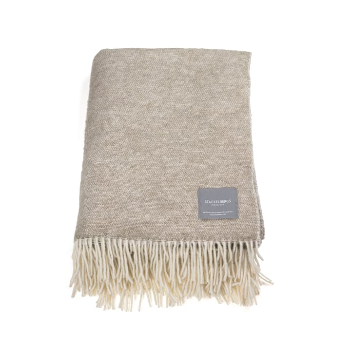 Wool throw - Beige & off white - Stackelbergs