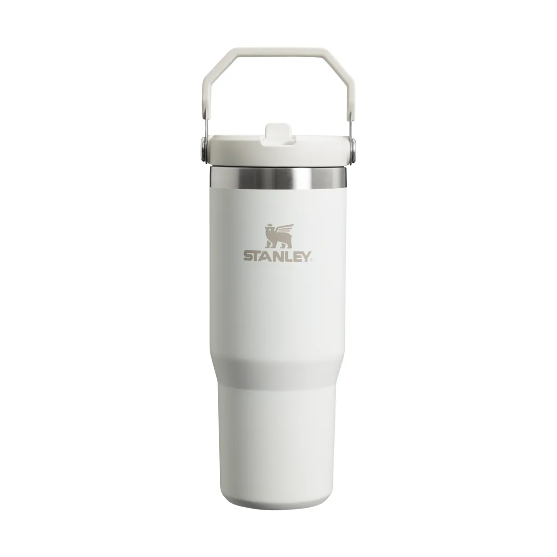 Iceflow Flip Straw 2.0 thermos bottle 0.89 L, White Stanley
