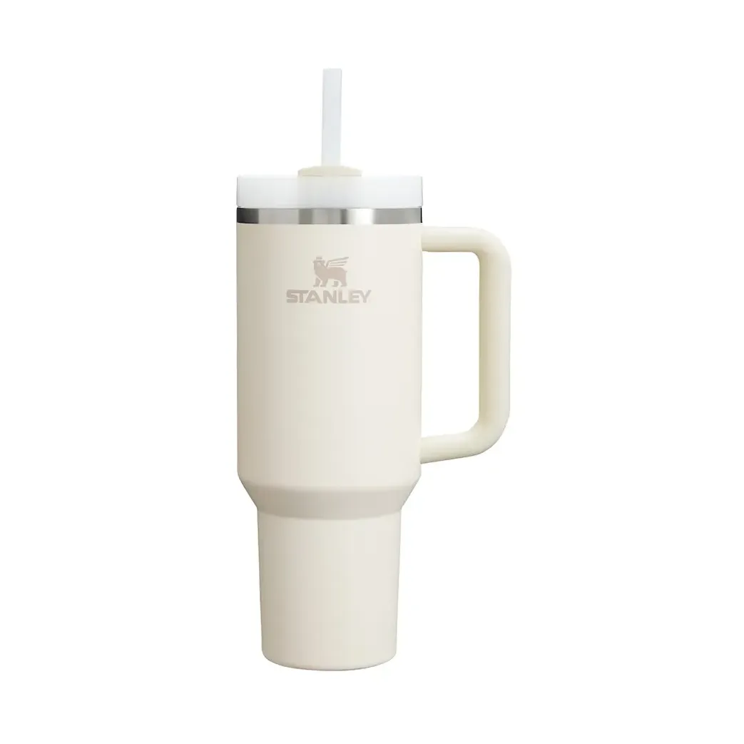 Quencher tumbler with straw 1.18 L, Cream white Stanley