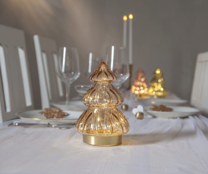 Abete table decoration Christmas lights 18 cm, Beige Star Trading