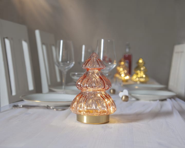 Abete table decoration Christmas lights 18 cm, Pink Star Trading