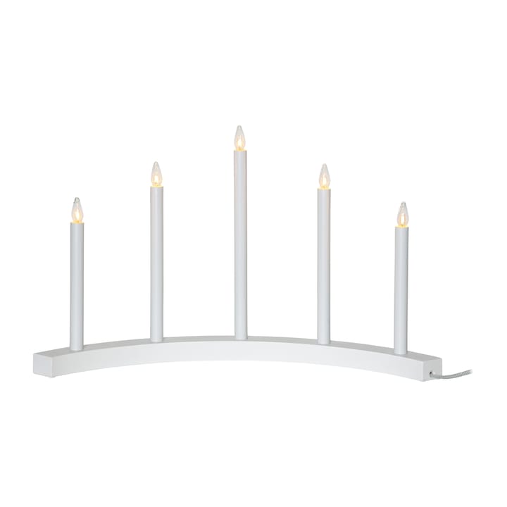 Accent advent candle - White - Star Trading