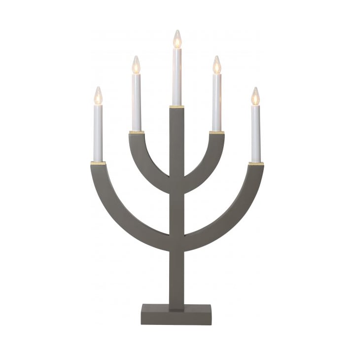 Star Trading Anno 5 candlestick 59 cm Brown