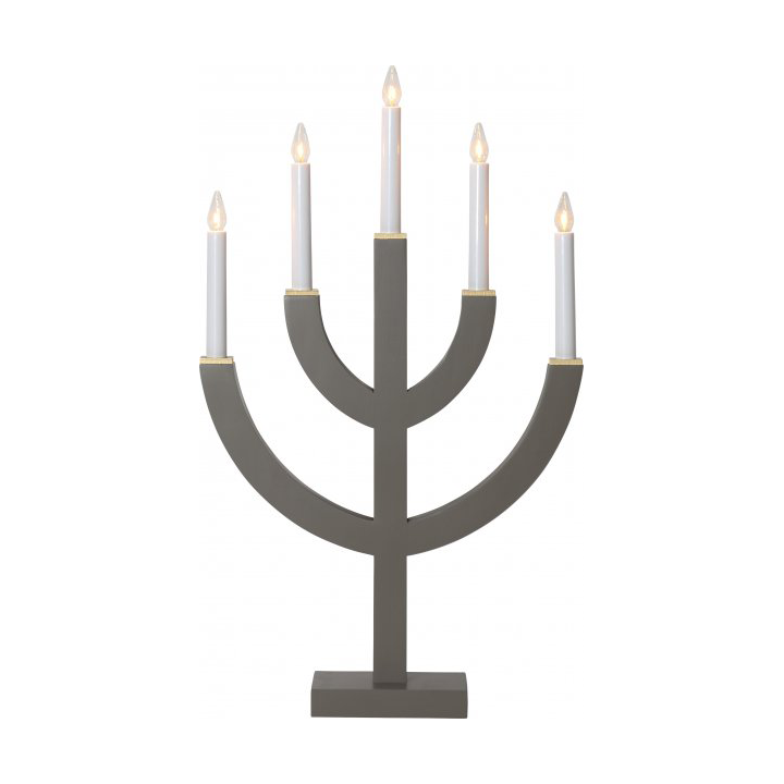 Star Trading Anno 5 candlestick 59 cm Brown
