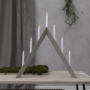 Arrow advent candelabra 64.5 cm - Beige - Star Trading