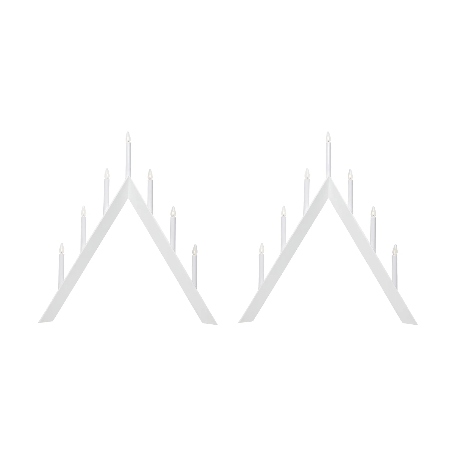Arrow advent candle holder 64,5 cm 2-pack - White,  Star Trading