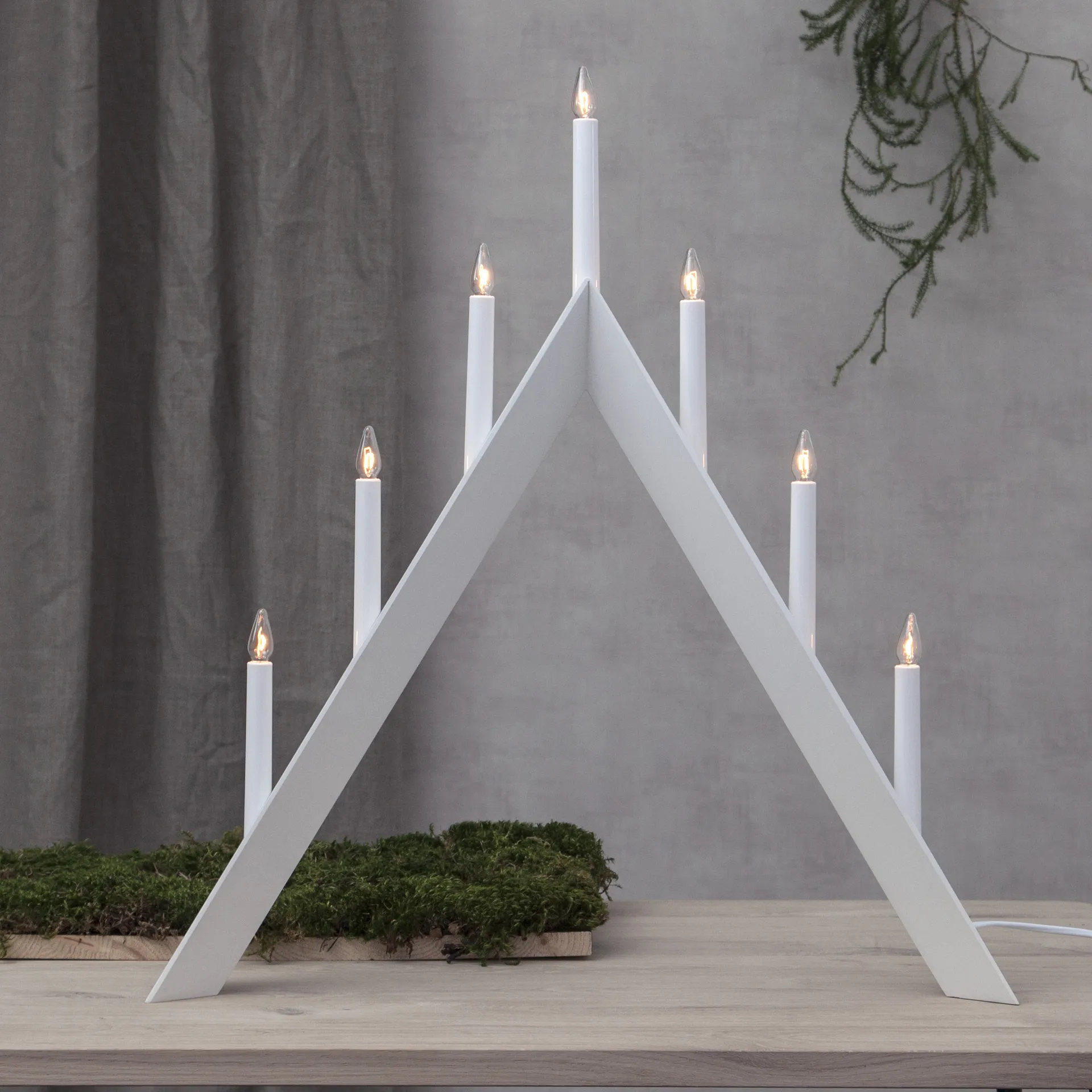 Arrow advent candle holder 64,5 cm 2-pack - White,  Star Trading