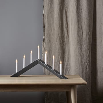 Arrow candle holder 36 cm - Grey - Star Trading