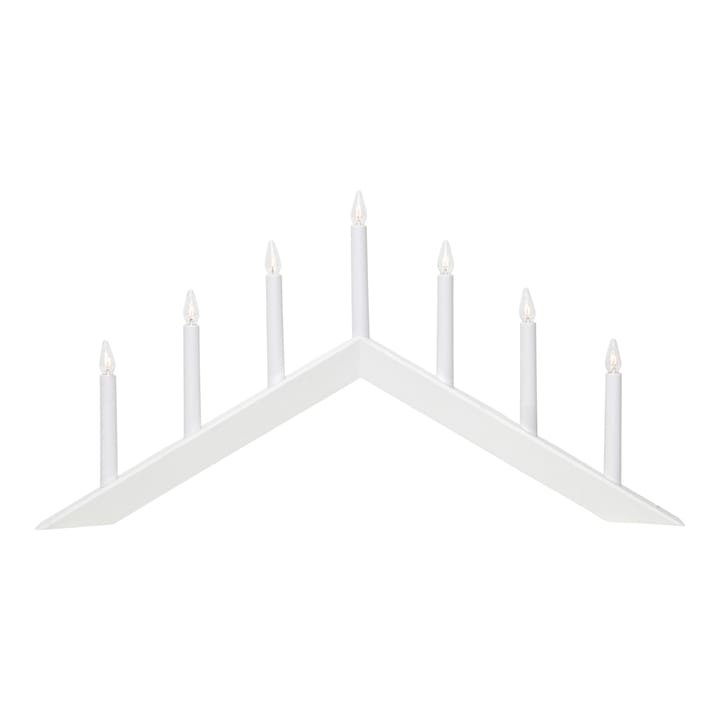 Arrow candle holder 36 cm - White - Star Trading