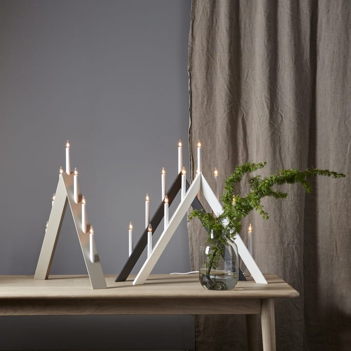 Arrow candle holders 64.5 cm - White - Star Trading