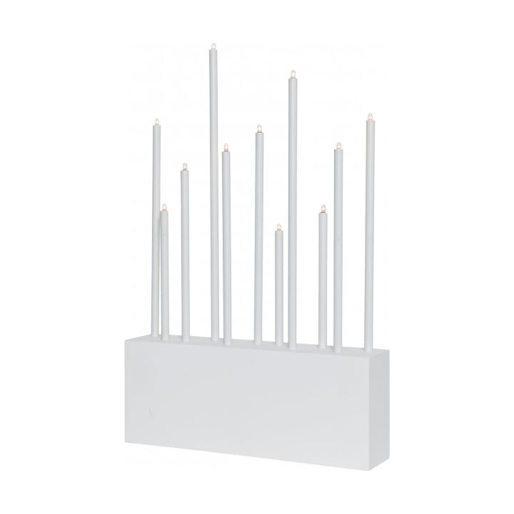 Star Trading Buzz candlestick 28 cm White