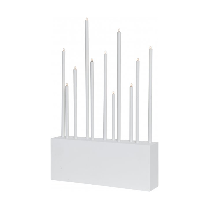 Star Trading Buzz candlestick 28 cm White