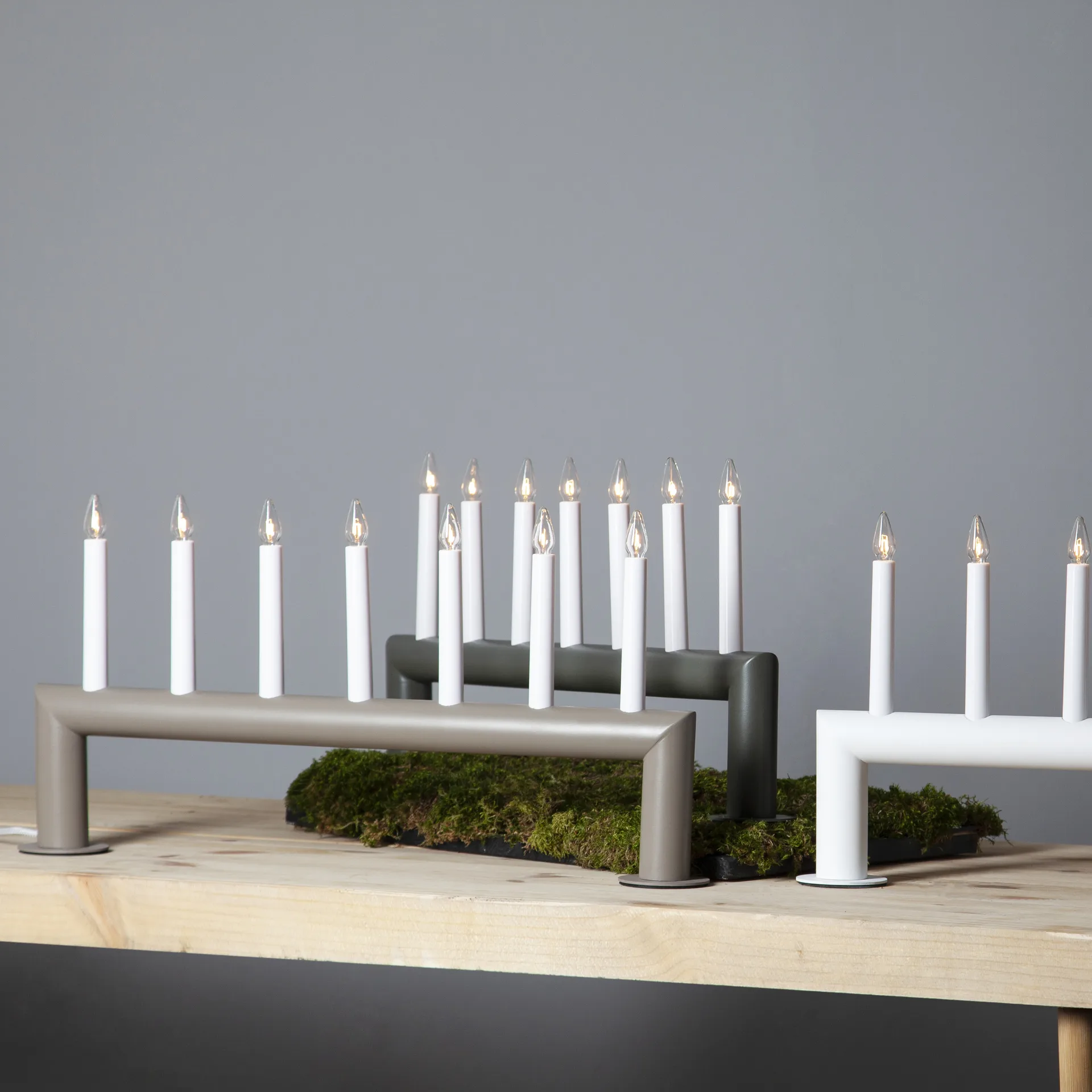 Circum advent candle arch low 29 cm, dark grey Star Trading