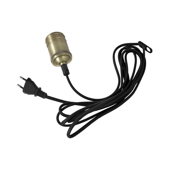 Classical cord with plug - black-oxide - Star Trading