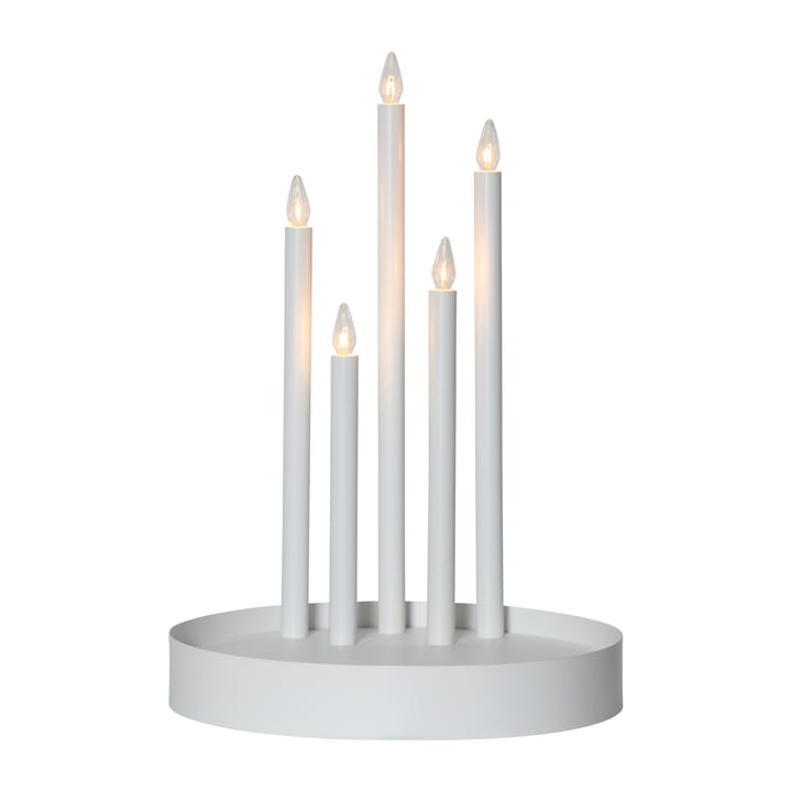 Deco advent candle - White - Star Trading