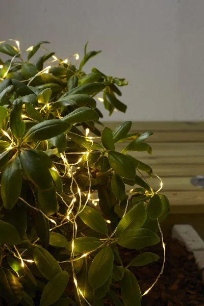 Dew Drop Outdoor Light String 20 m, Silver Star Trading