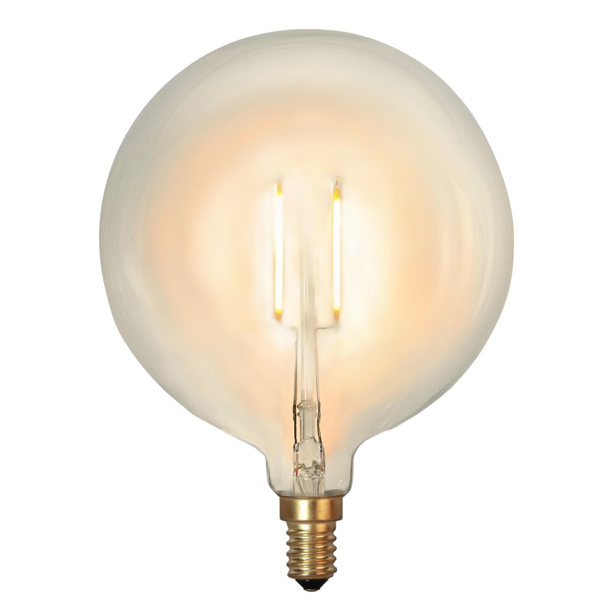 Star Trading E14 G80 LED soft glow 9.5 cm, 2100K | Scandinavian Design | Light bulbs | Transparent