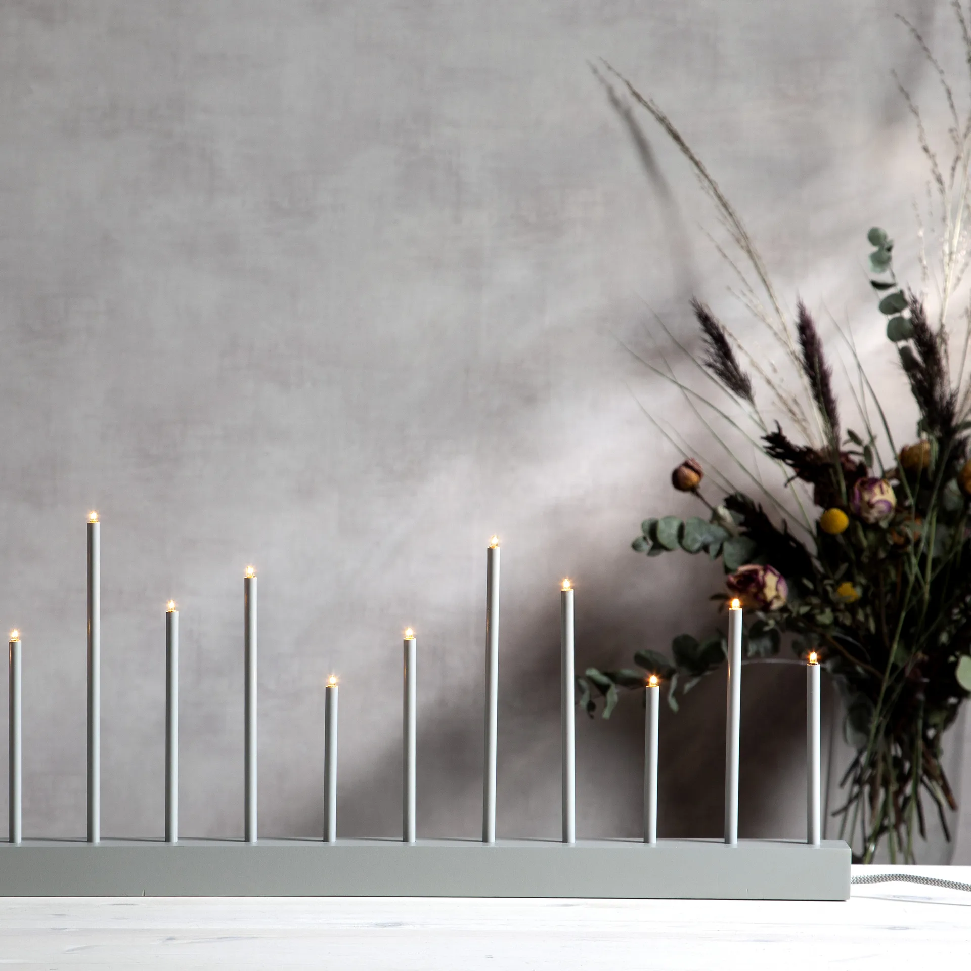 Echo advent candle arch, grey Star Trading