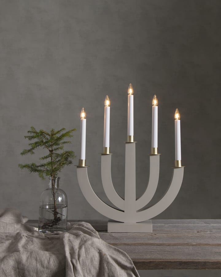 Eli advent candle - Beige - Star Trading