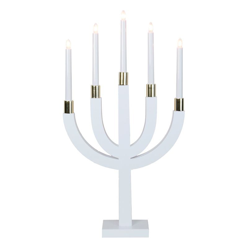 Star Trading Elias candle arch white | Scandinavian Design | Advent lights | White