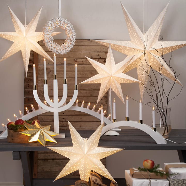 Elias candle arch - white - Star Trading