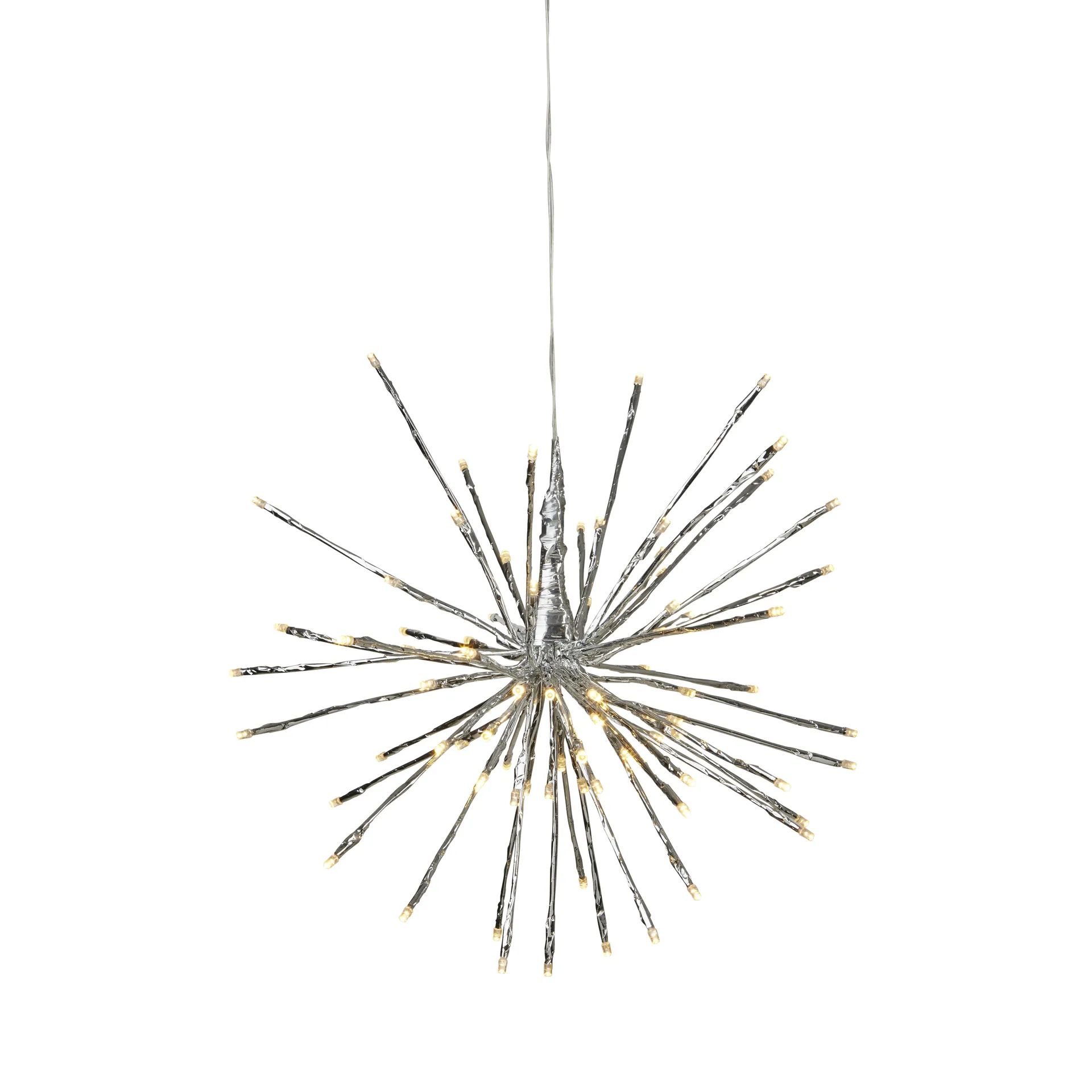 Firework hanging decoration 30 cm, silver Star Trading